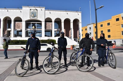 Policletos refuerzan vigilancia en las calles dela zona centro 