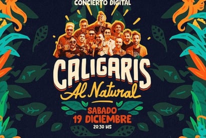 Caligaris: Enfiesta a mexicanos con concierto en línea