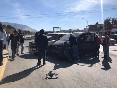 Fuerte accidente en la zona centro en Monclova