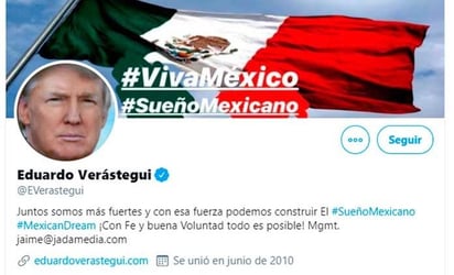 Eduardo Verástegui se solidariza con Donald Trump