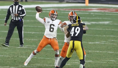 37-48. Mayfield y Browns sorprenden a Steelers y jugarán ante Chiefs