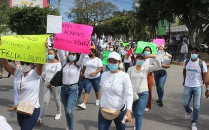 Mujeres marchan en apoyo de Félix Salgado Macedonio