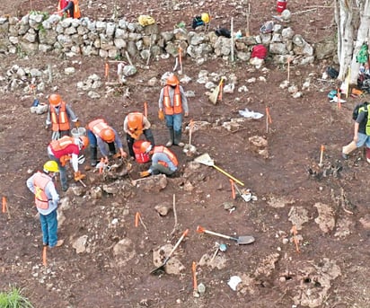 Hallan en ruta de Tren Maya 8 mil restos arqueológicos