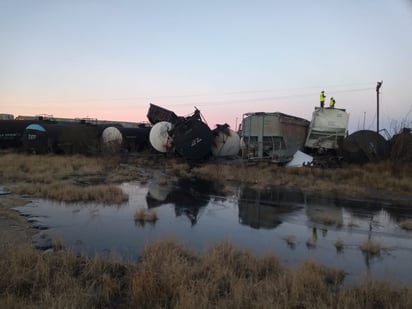 Descarrila tren en Frontera