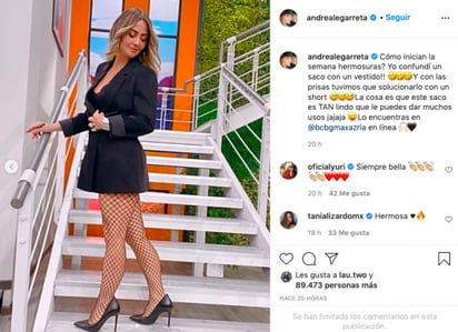 Andrea Legarreta hace toda una tendencia de las medias de red