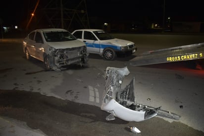 Choque de taxistas en Las Torres en Monclova