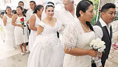 Habrá bodas comunitarias para legalizar la unión libre