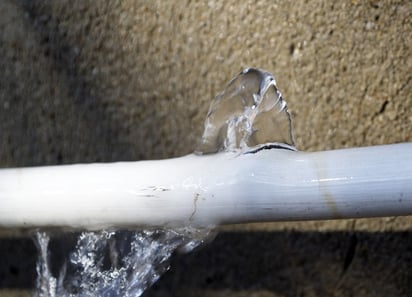 Revienta el hielo tuberías de agua