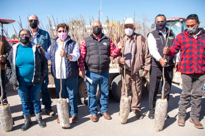 8 mil nogales a productores de San Pedro y Madero