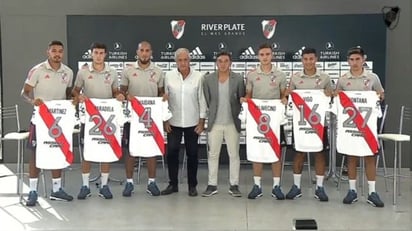 River Plate presenta a los seis refuerzos para la temporada de 2021