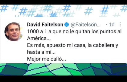 Faitelson apodado LordDeudor tras apostar en Twitter: Jorge Van Rankin arremete con todo y se genera polémica en Twitter.