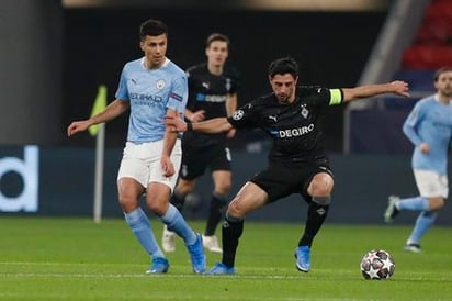 Monchengladbach 0 Manchester City 1 al medio tiempo