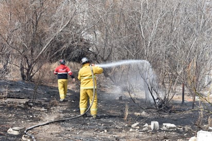 Provocan incendio de pastizal en baldío