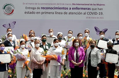 Reconocimiento del Senado a enfermeras por pandemia