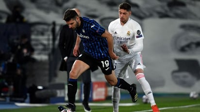 1-0 Gana el Madrid al descanso contra Atalanta