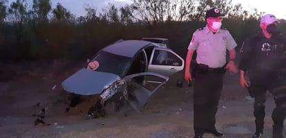 Potente encontronazo en carretera 30 de Frontera causa volcadura; hay tres lesionados de gravedad