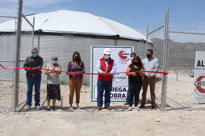 Entregan tanque de 500 mil litros de agua