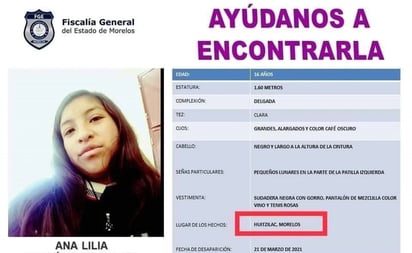 Localizan sin vida dentro de cisterna a adolescente desaparecida