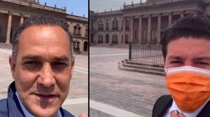 Samuel García presume que Palacio de Nuevo León será su oficina: Se llevó las críticas del candidato panista Fernando Larrazabal