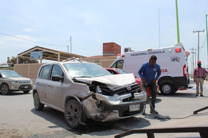 Fuerte accidente en la zona centro de Frontera