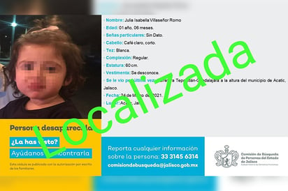 Localizan a una menores de la familia jalisciense desaparecida