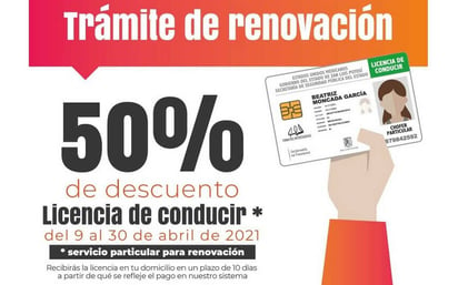 Cómo obtener descuento en el pago de la renovación de licencia en SLP