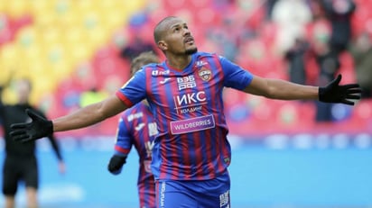 Rondón celebra con un gol su elección como mejor jugador del CSKA en marzo