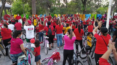 Le organizaron rodada ciclista a Hugo Lozano