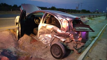 Fuerte accidente en la carretera 57 de Monclova 