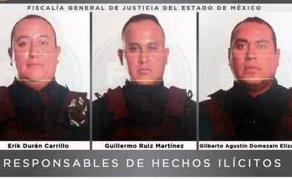 Dictan 56 años de cárcel a 3 policías por secuestro exprés en Edomex