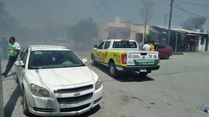 Fuerte incendio en el Huizachal