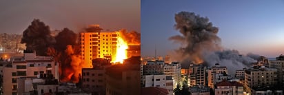 VIDEO: Se desploma edificio de 12 plantas en Gaza tras bombardeo israelí