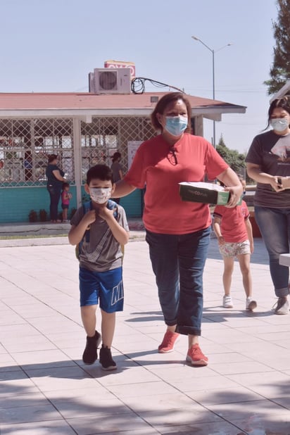 Alumnos de preescolar regresan a las aulas en San Buenaventura