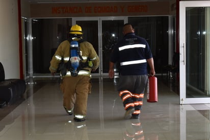 Simulacro de incendio en DIF de Castaños