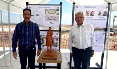 Gobierno de AMLO prevé gastar 18 mdp en escultura para aeropuerto en Santa Lucía: Se ubicaría en una glorieta a la entrada del AIFA