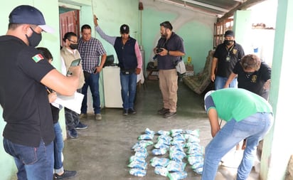 Catean y aseguran dos casas en Chiapas