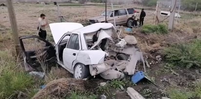 Fuerte accidente en el bulevar Santa Cecilia de Castaños