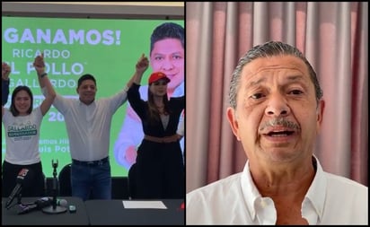 Ricardo Gallardo se proclama ganador en SLP