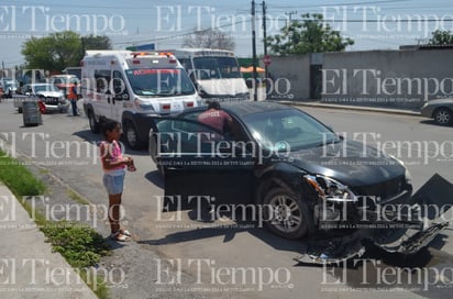 Fuerte accidente en la zona centro de Frontera