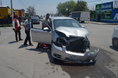 Fuerte accidente en la zona centro de Frontera