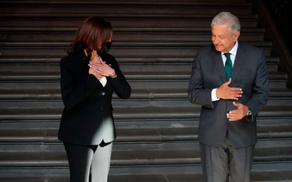 AMLO: 'Me camuqué' y le dije 'Presidente' a Kamala Harris