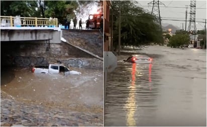 Tormenta deja 2 muertos y desborde de arroyos en Hermosillo