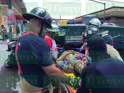 Fuerte choque en la zona centro de Monclova 