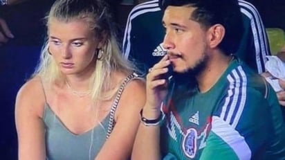 Pareja de aficionados en la Copa Oro se vuelve meme 