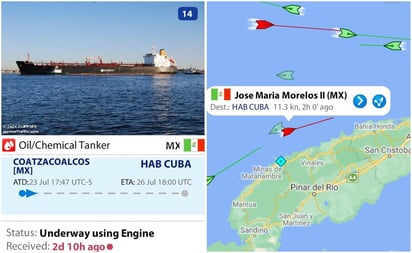 60 años después: México envía buque a Cuba con 40 mil litros de petrolíferos