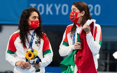 Las mexicanas Agúndez y Orozco consiguen el bronce en plataforma sincronizada