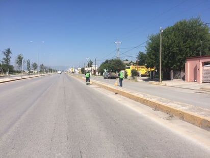 Aplican limpieza sobre el bulevar Magisterio en San Buenaventura 