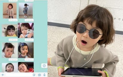 La niña coreana de los stickers de WhatsApp