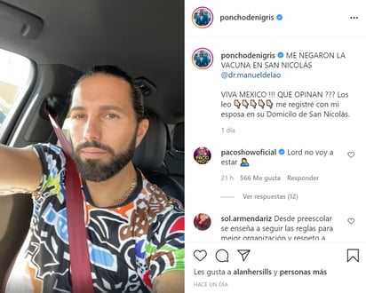 A Poncho de Nigris le negaron la vacuna