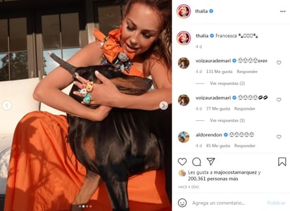 Thalía es acusada de mutilar a su perrita